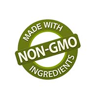 A green circle with the words " non-gmo ingredients " written on it.